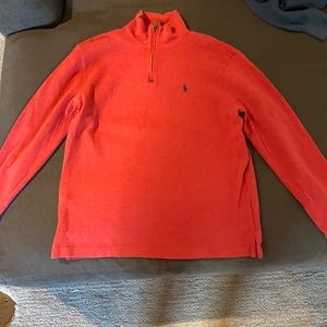 Polo Red Zip Up Sweater